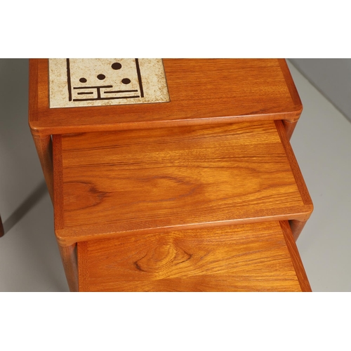 777 - JENS RISOM - DANISH MID CENTURY COFFEE TABLE, MATCHING OCCASIONAL TABLE & NEST OF TABLES. Including ... 