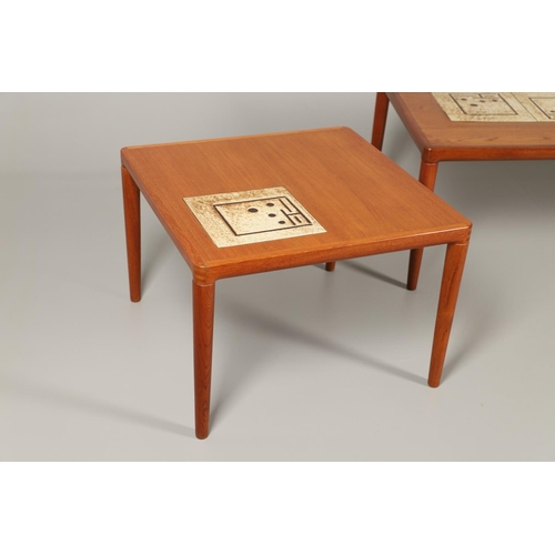 777 - JENS RISOM - DANISH MID CENTURY COFFEE TABLE, MATCHING OCCASIONAL TABLE & NEST OF TABLES. Including ... 