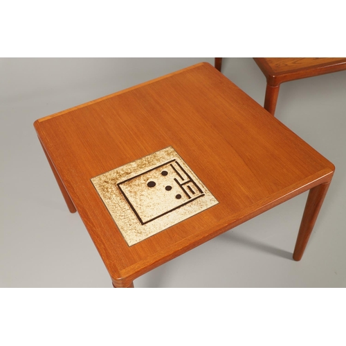 777 - JENS RISOM - DANISH MID CENTURY COFFEE TABLE, MATCHING OCCASIONAL TABLE & NEST OF TABLES. Including ... 