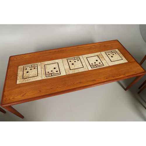 777 - JENS RISOM - DANISH MID CENTURY COFFEE TABLE, MATCHING OCCASIONAL TABLE & NEST OF TABLES. Including ... 