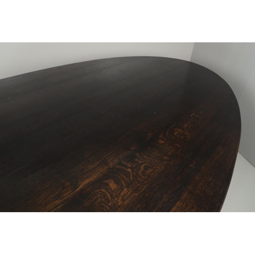 779 - JULIAN CHICHESTER - LARGE CONTEMPORARY DINING TABLE 'DAKOTA'. A large elliptical top table made in b... 