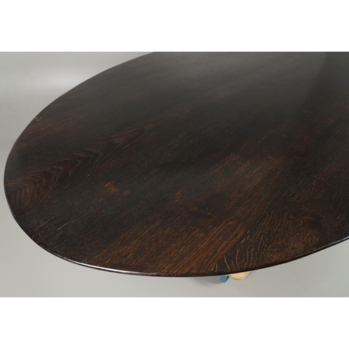 779 - JULIAN CHICHESTER - LARGE CONTEMPORARY DINING TABLE 'DAKOTA'. A large elliptical top table made in b... 