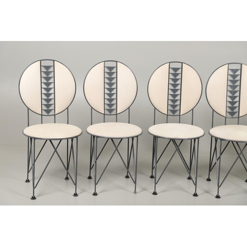 780 - FRANK LLOYD WRIGHT FOR CASSINA - SET OF SIX 'MIDWAY' DESIGNER CHAIRS. A set of six 'Midway' chairs m... 