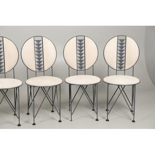 780 - FRANK LLOYD WRIGHT FOR CASSINA - SET OF SIX 'MIDWAY' DESIGNER CHAIRS. A set of six 'Midway' chairs m... 