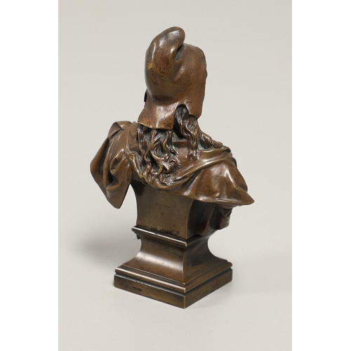 782 - AFTER JEAN GAUTHIER - BRONZE ART NOUVEAU BUST. A bronze Art Nouveau bust of Liberte Marianne, the bu... 