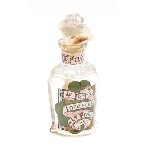 815 - RARE BOXED FRENCH SCENT BOTTLE - L T PIVER. A late 19thc glass scent bottle 'Le Trefle Incarnat, de ... 