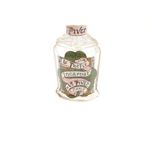 815 - RARE BOXED FRENCH SCENT BOTTLE - L T PIVER. A late 19thc glass scent bottle 'Le Trefle Incarnat, de ... 