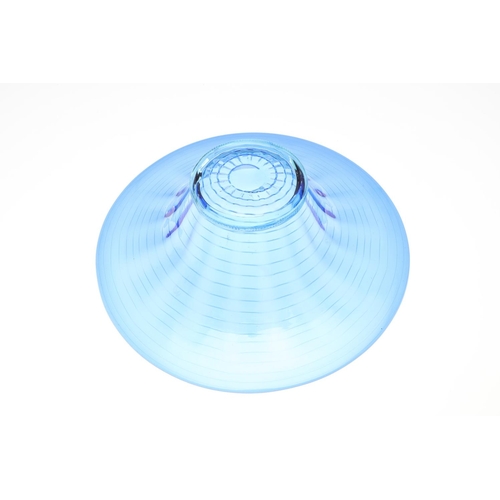 820 - WHITEFRIARS THREADED GLASS BOWLS - BARNABY POWELL. Including two footed threaded glass bowls, one in... 