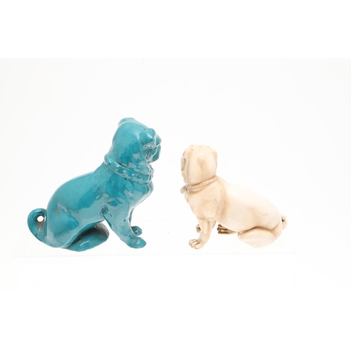 846 - ROYAL COPENHAGEN PUG & VARIOUS OTHER MODELS OF PUGS. A small Royal Copenhagen model of a Pug , Model... 