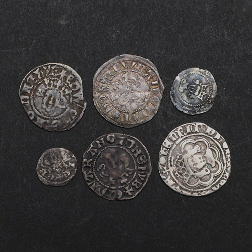 1034 - EDWARD I, EDWARD II AND LATER HAMMERED SILVER. An Edward I Penny, Canterbury1.39g, another similar 1... 