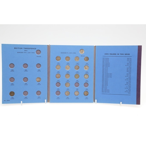 1038 - A COLLECTION OF WHITMAN FOLDERS AND CONTENTS. Whitman Folders: Half Crowns 1941- Date, Sixpence 1937... 