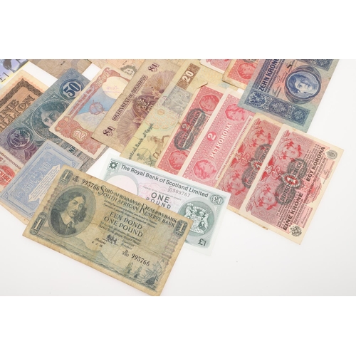 1201 - A MIXED COLLECTION OF WORLD BANKNOTES TO INCLUDE FRENCH SOL AND OTHERS. A collection of Reichsbankno... 