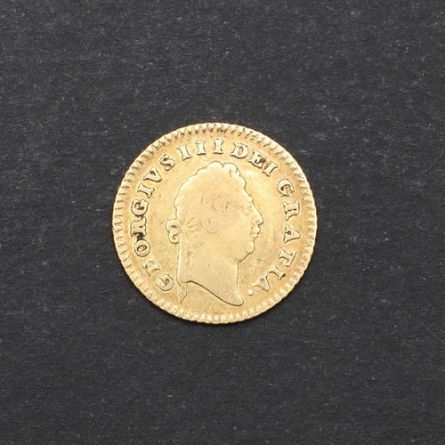 1212 - A GEORGE III THIRD GUINEA, 1797. A George III Third Guinea, first laureate head r. first reverse, da... 