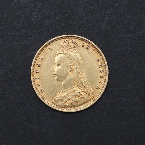 1228 - A VICTORIAN HALF SOVEREIGN, 1890. A Victorian Half Sovereign, crowned jubilee bust l. shield reverse... 