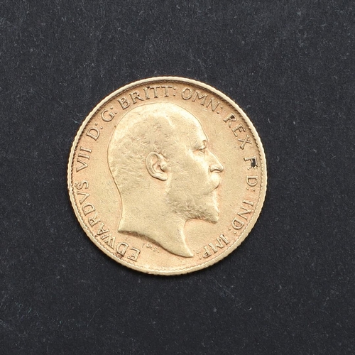 1245 - AN EDWARD VII HALF SOVEREIGN, 1906. An Edward VII Half Sovereign, bare head bust r. reverse St Georg... 