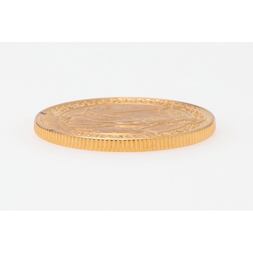 1303 - AN ELIZABETH II £50 GOLD BRITANNIA, 1989. An Elizabeth II 1/2 Ounce Fine Gold Britannia, dated 1989,... 