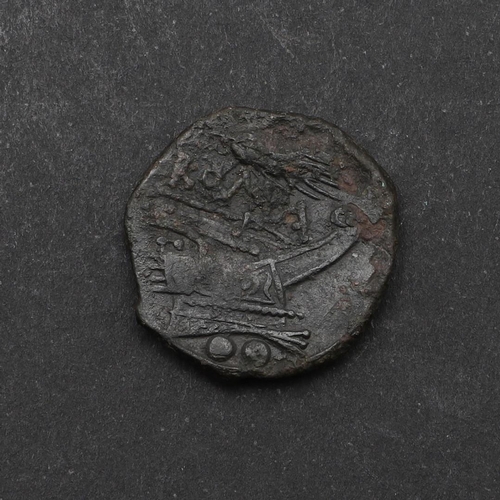 643 - ROMAN REPUBLIC, DOUBLE LITRA. c.273-225 B.C. AND TWO OTHERS. A Double LItra, diademed head of Apollo... 