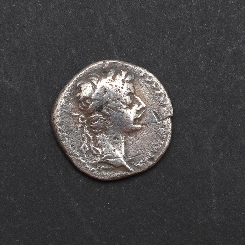 654 - ROMAN IMPERIAL COINAGE: TIBERIUS.c.14-37. A.D. A silver denarius, obverse with laureate bust r. Reve... 