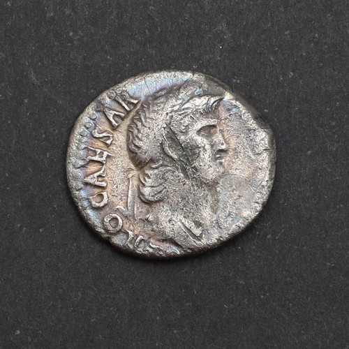 658 - ROMAN IMPERIAL COINAGE: NERO. c.54-68. A.D. A silver denarius, obverse with laureate bust r. Reverse... 