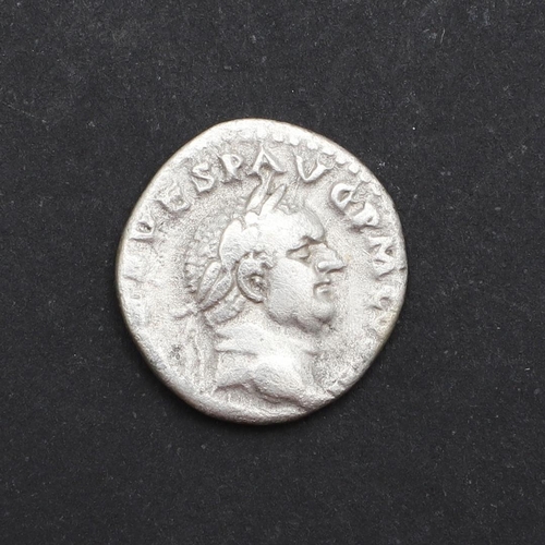 662 - ROMAN IMPERIAL COINAGE: VESPASIAN. c.69-79. A.D. A silver denarius, obverse with laureate bust r. Re... 
