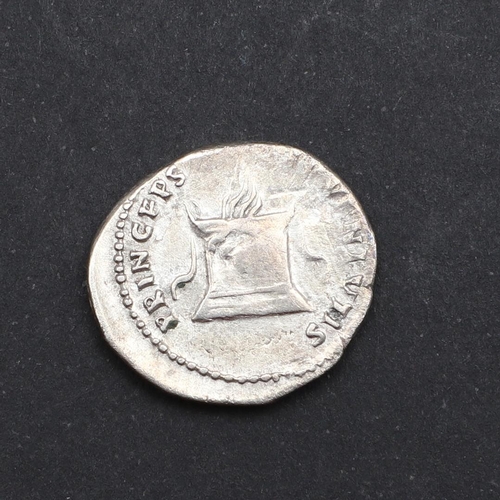 664 - ROMAN IMPERIAL COINAGE: DOMITIAN. c.81-96. A.D. A silver denarius, obverse with laureate bust r. Rev... 