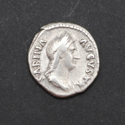 667 - ROMAN IMPERIAL COINAGE: SABINA. c.128-136. A.D. A silver denarius, obverse with diademed and draped ... 