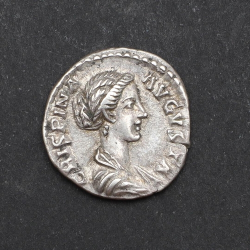 670 - ROMAN IMPERIAL COINAGE: CRISPINA, c.178-182. A.D. A silver denarius, obverse with draped bust r. Rev... 