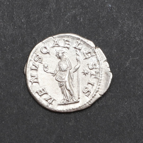 677 - ROMAN IMPERIAL COINAGE: JULIA SOAEMIAS, c.220-221. A.D. A silver denarius, obverse with draped bust ... 