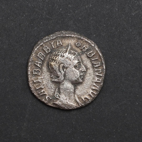 679 - ROMAN IMPERIAL COINAGE: ORBIANA, c.225-227. A.D. A silver denarius, obverse with diadem and draped b... 