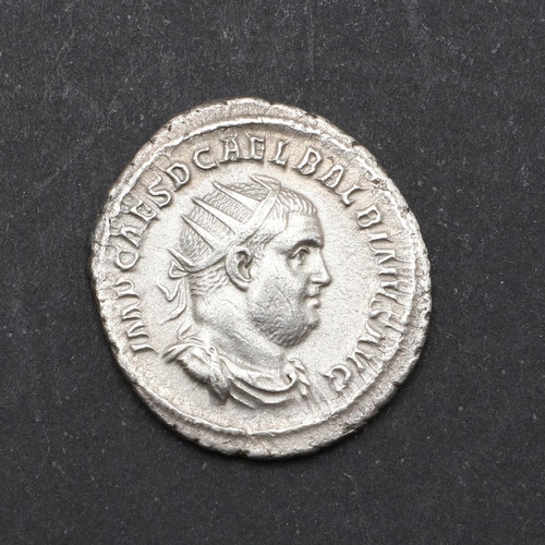 680 - ROMAN IMPERIAL COINAGE: BALBINUS. c.238. A.D. A silver antoninianus, obverse with radiate bust r. Re... 