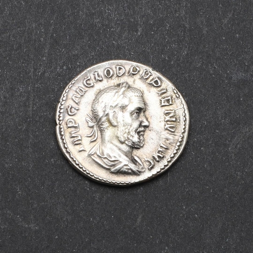 683 - ROMAN IMPERIAL COINAGE: PUPIENUS. c.238. A.D. A silver denarius, obverse with laureate bust r. Rever... 