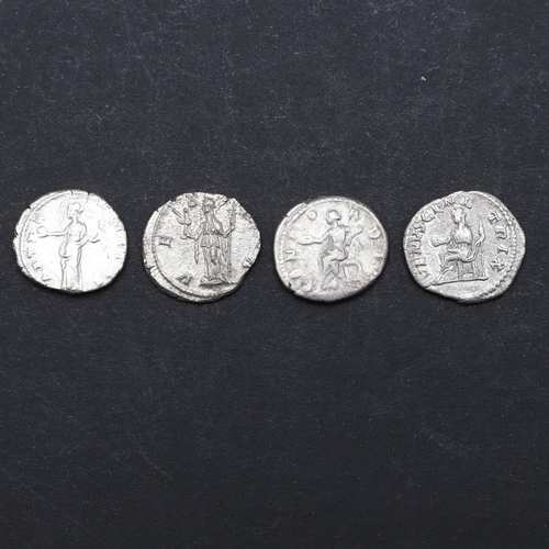 697 - ROMAN IMPERIAL COINAGE: A COLLECTION OF FOUR DENARIUS, c.141-235. A.D. A silver denarius, of Faustin... 