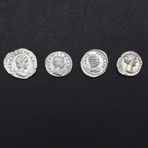 698 - ROMAN IMPERIAL COINAGE: A COLLECTION OF FOUR DENARIUS, c.147-253. A.D. A silver denarius, of Faustin... 