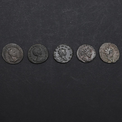 702 - ROMAN IMPERIAL COINAGE: MAGNIA URBICA. c.283-285. A.D. AND OTHERS. A billon Antoninian, diademed and... 