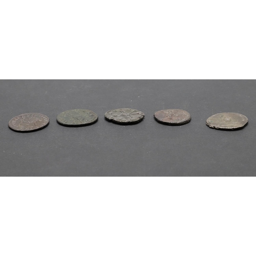 702 - ROMAN IMPERIAL COINAGE: MAGNIA URBICA. c.283-285. A.D. AND OTHERS. A billon Antoninian, diademed and... 