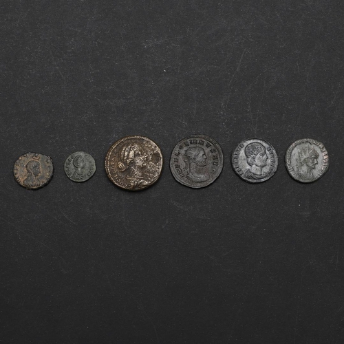 707 - ROMAN IMPERIAL COINAGE: FLORIAN, AND OTHERS. A billon antoninianus of Florian. radiate and draped bu... 