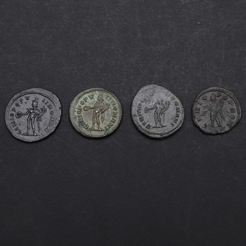 708 - ROMAN IMPERIAL COINAGE: FOLLIS OF CONSTANTIUS AND OTHERS. A billon follis of Constantius, similar fo... 