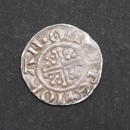 722 - A KING JOHN (1199-1216). HAMMERED SILVER SHORT CROSS PENNY. A short cross penny, John, facing portra... 
