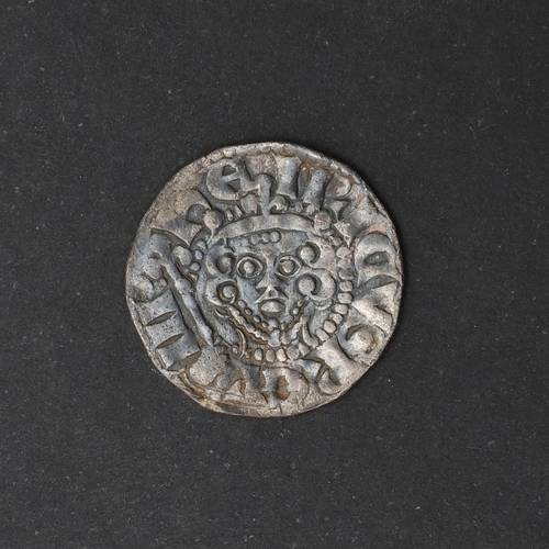 724 - A HENRY III HAMMERED LONG CROSS SILVER PENNY, 1247-72. Facing portrait holding a scepter in a visibl... 