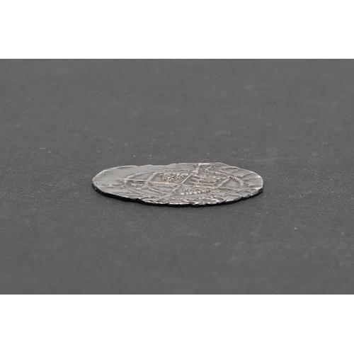 730 - A HENRY VII (1485 - 1509). SOVEREIGN TYPE HAMMERED SILVER PENNY. A Henry VII sovereign type penny, w... 