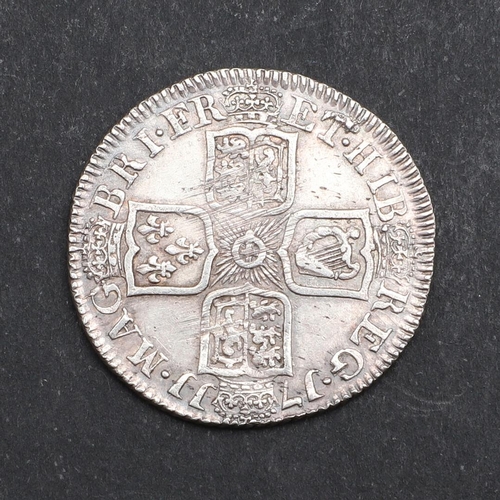763 - A QUEEN ANNE SHILLING, 1711. A Queen Anne shilling, fourth draped bust l. reverse with cruciform shi... 