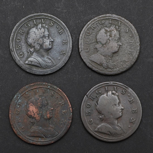 768 - A COLLECTION OF GEORGE I HALFPENCE 1719 AND LATER. A collection of George I halfpence, second issue,... 