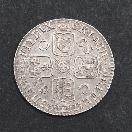 773 - A GEORGE I SIXPENCE, 1723. A George I sixpence, laureate and draped bust r., reverse with SSC for So... 
