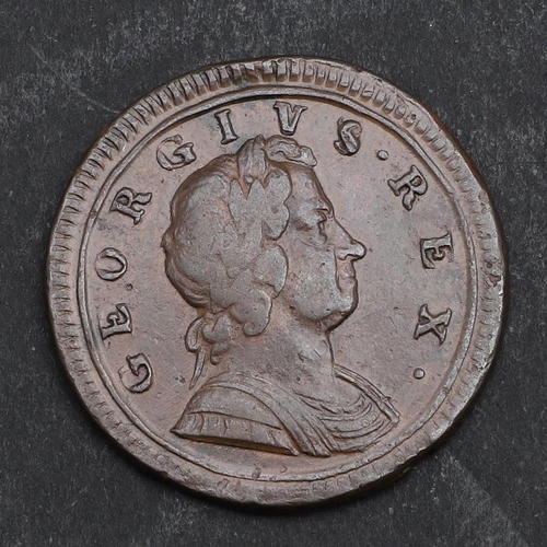 775 - A GEORGE I HALFPENNY, 1724. A George I halfpenny, second issue,  laureate and cuirassed bust r. reve... 