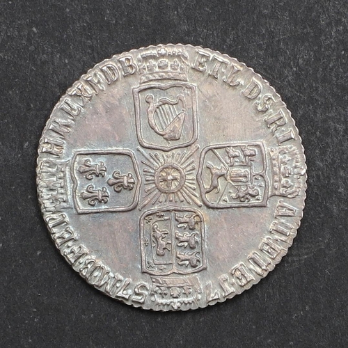 786 - A GEORGE II SIXPENCE, 1757. A George II sixpence, old laureate and draped bust l. reverse with plain... 