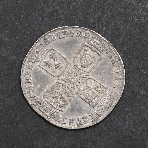 790 - A GEORGE II SIXPENCE, 1758. A George II sixpence, old laureate and draped bust l. reverse with plain... 