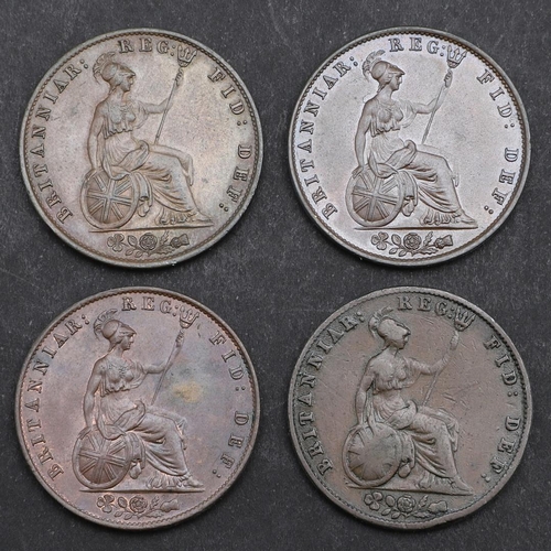 823 - A COLLECTION OF EARLY QUEEN VICTORIA HALFPENNIES 1838 AND LATER. A Queen Victoria Halfpenny, young h... 