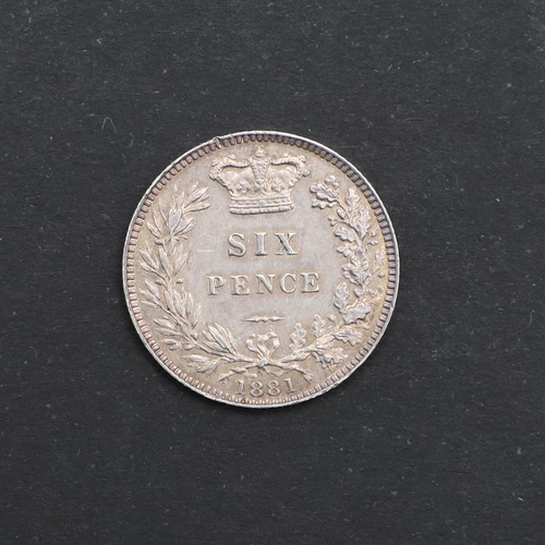 859 - A QUEEN VICTORIA SIXPENCE, 1881. A Sixpence, young bust l. reverse with 's ix Pence beneath a Crown,... 