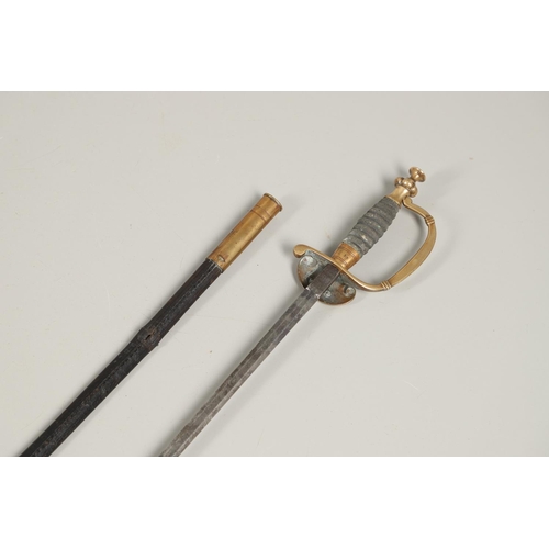 103 - A LATE 19TH/EARLY 20TH CENTURY BAVARIAN DIPLOMAT's  SWORD. With an 83cm double edged pointed blade m... 