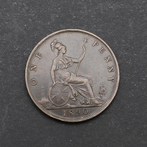 883 - A QUEEN VICTORIAN PENNY, 1890 TURNED IN TO A SMUGGLERS BOX. A Penny, 1890, turned into a two part sh... 